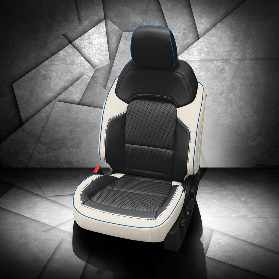 PEARL wrap, BLACK Center, Perf Inserts, BERMUDA piping