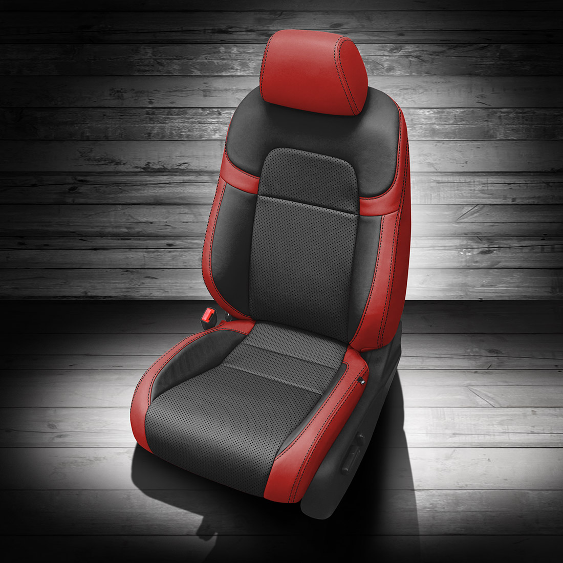 RED wrap, BLACK Body, Perf Combo, BLACK contrast all stitch, BLACK wings