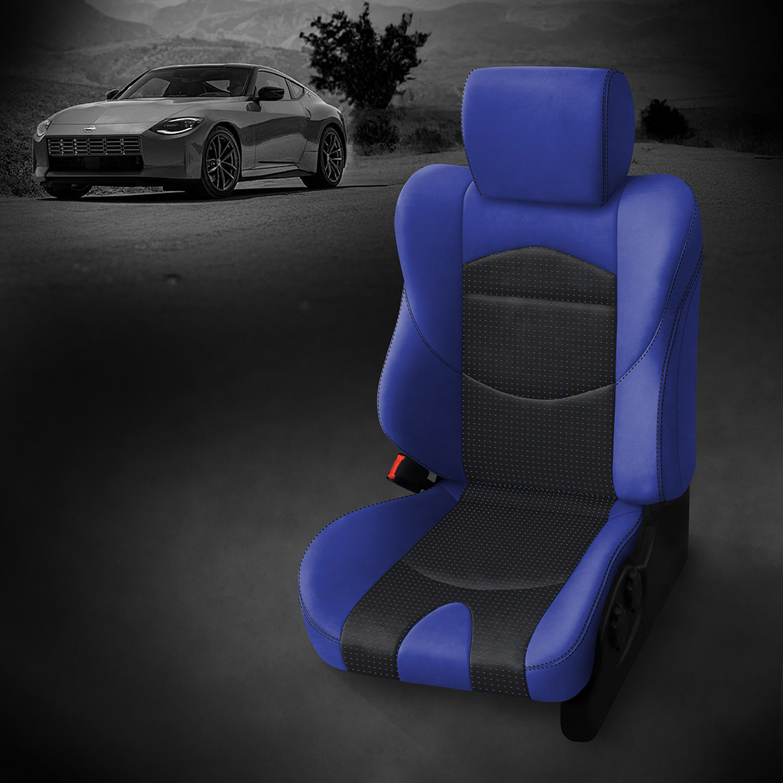 COBALT wrap, BCDA BLUE Combo, BLACK contrast all stitch