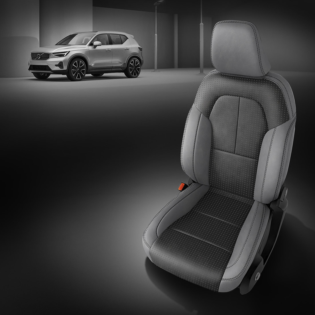 LUNAR GREY wrap, BCDA FLINT Body, BLACK contrast all stitch
