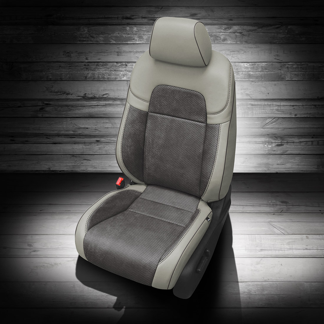 FOSSIL wrap, ~6929 DARK SLATE Combo, Perf Combo & Wings, LT GREY piping, ~6929 DARK SLATE wings