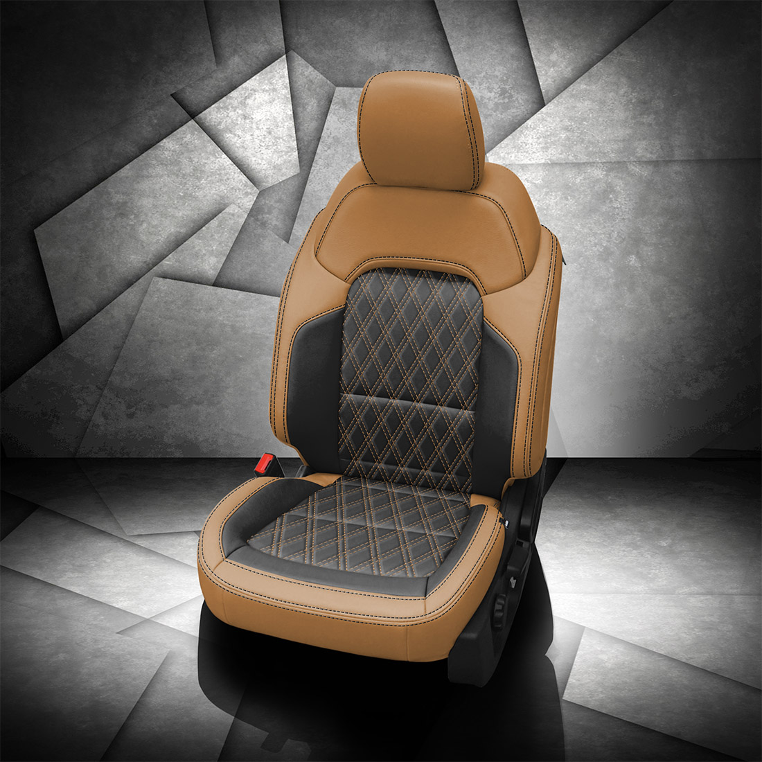 TAN wrap, BLACK Insert, BLACK contrast all stitch, BLACK wings, TekStitch Double Diamond inserts, TAN TekColor