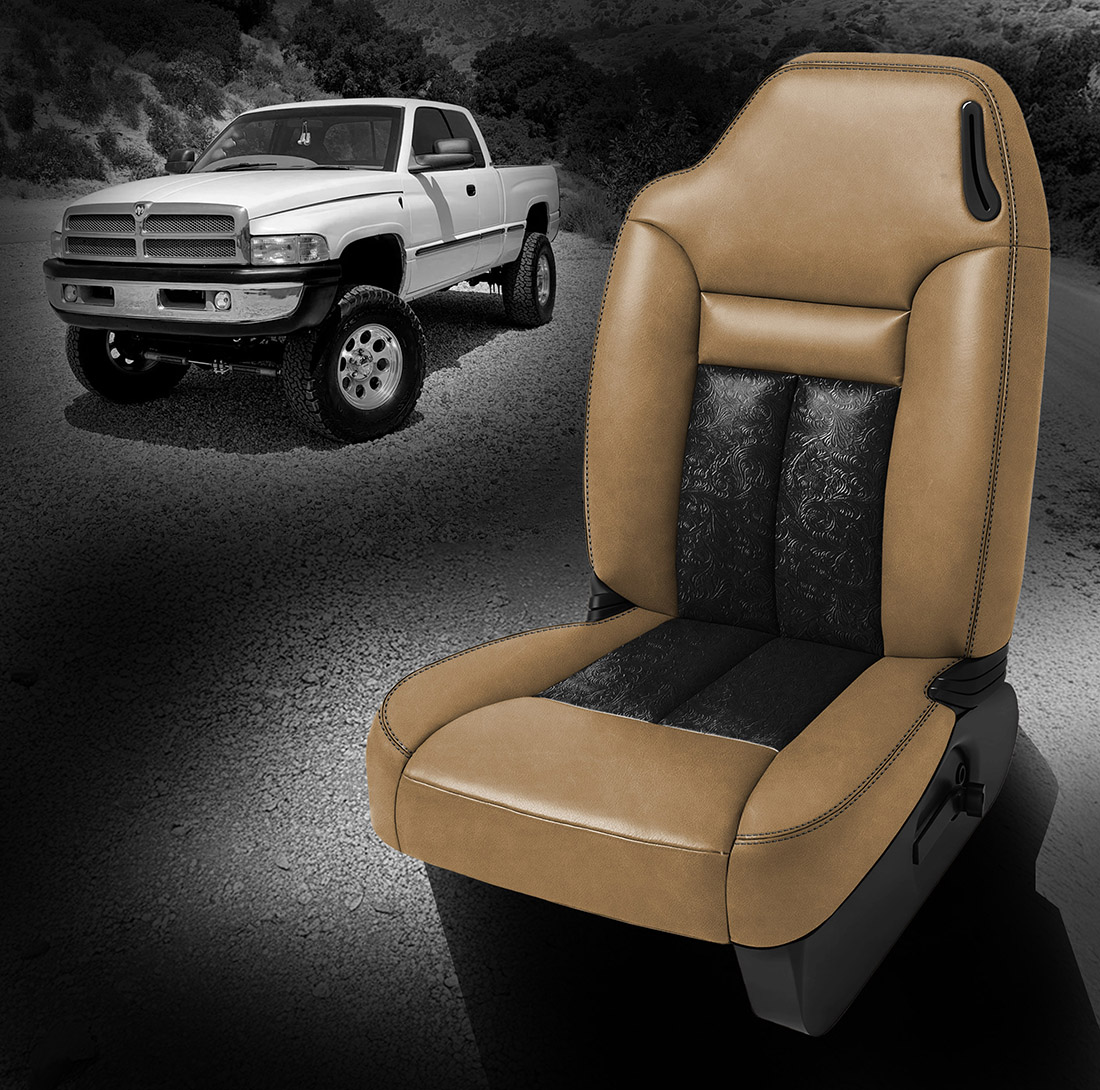 BISQUE wrap, OUTLAW BLACK Insert, BLACK contrast all stitch