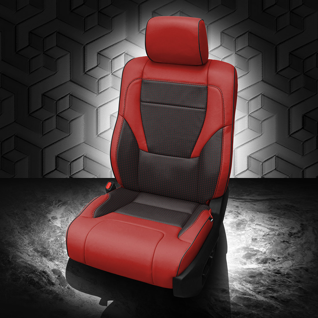RED wrap, BCDA RED Insert, BLACK piping, BCDA RED wings