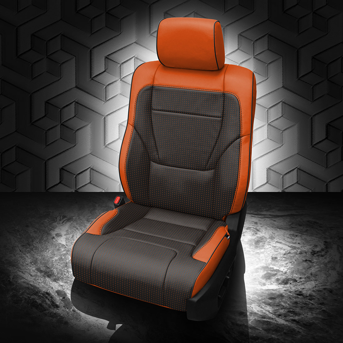 TANGERINE wrap, BCDA ORANGE Combo, BLACK piping, BCDA ORANGE wings