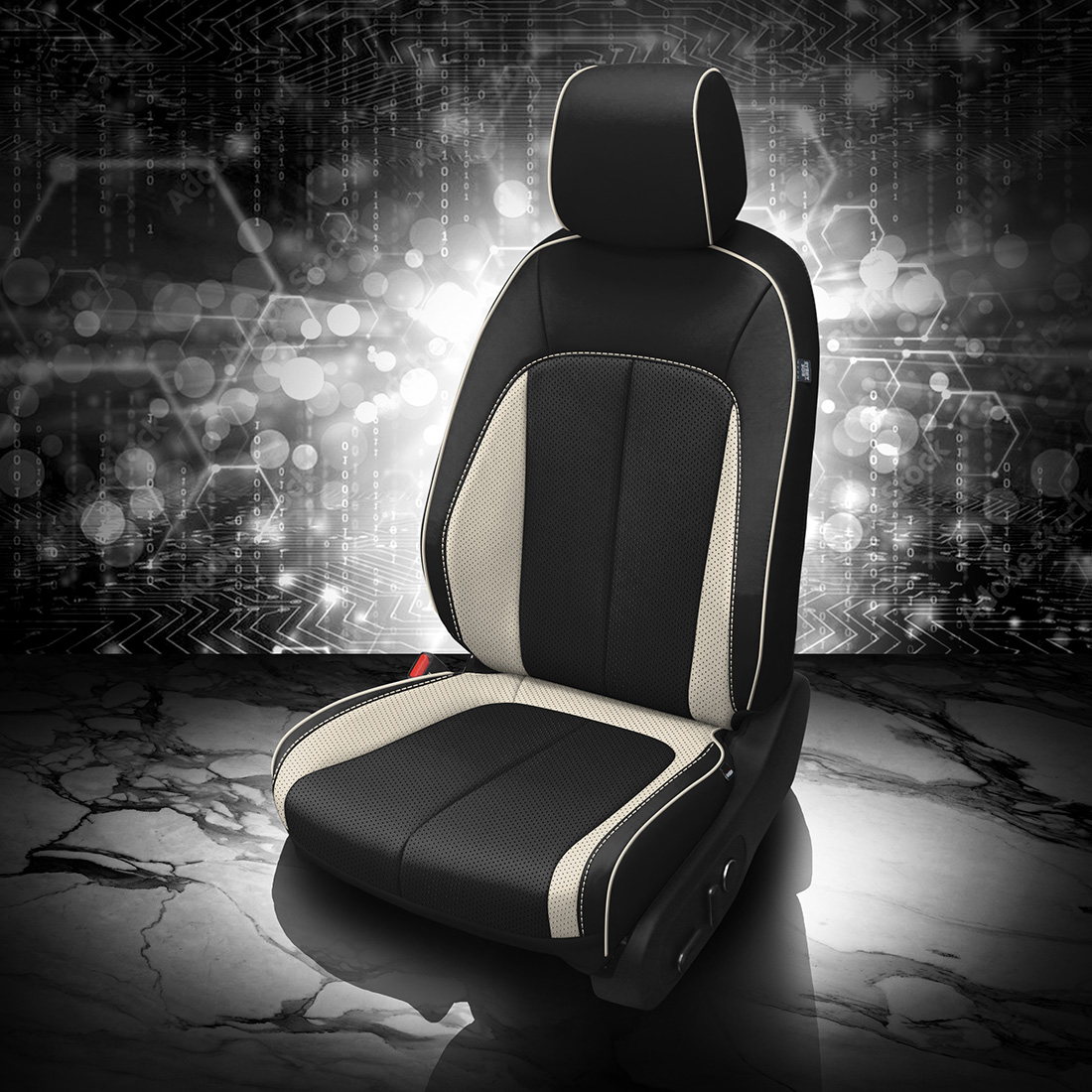 BLACK wrap, PEARL Wings, Perf Combo & Wings, PEARL piping