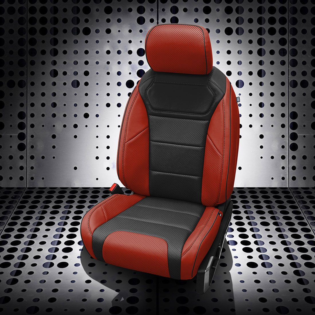 RED wrap, BLACK Body, Perf Combo & Wings, BLACK piping, RED wings