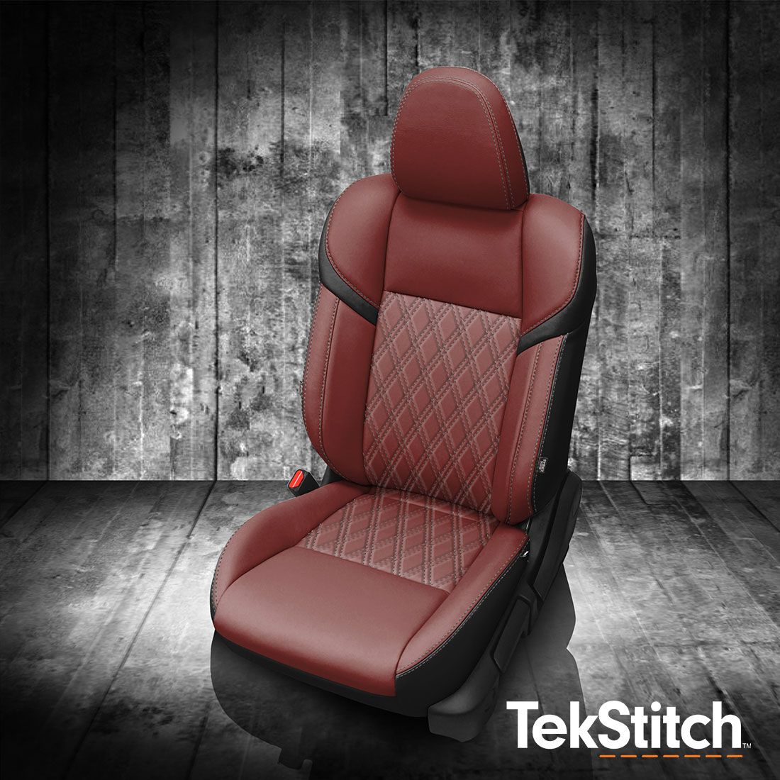 BLACK wrap, MED RED Center, STONE contrast all stitch, MED RED wings, TekStitch Double Diamond inserts, STONE TekColor