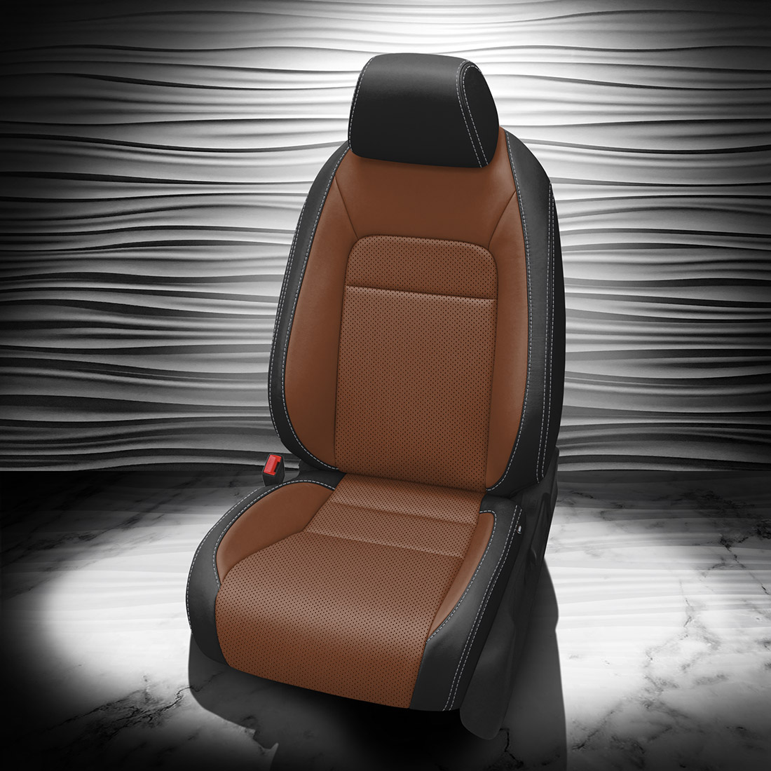 BLACK wrap, MAHOGANY Body, Perf Combo, SILVER contrast all stitch, MAHOGANY wings