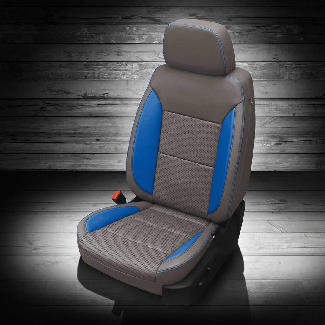 PLATINUM wrap, BERMUDA (EXOTIC VINYL) Wings, Perf Combo, +BERMUDA contrast all stitch