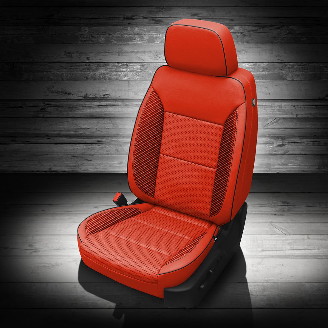 SALSA wrap, SALSA Facing, Perf Combo, BLACK piping, C CRIMSON wings