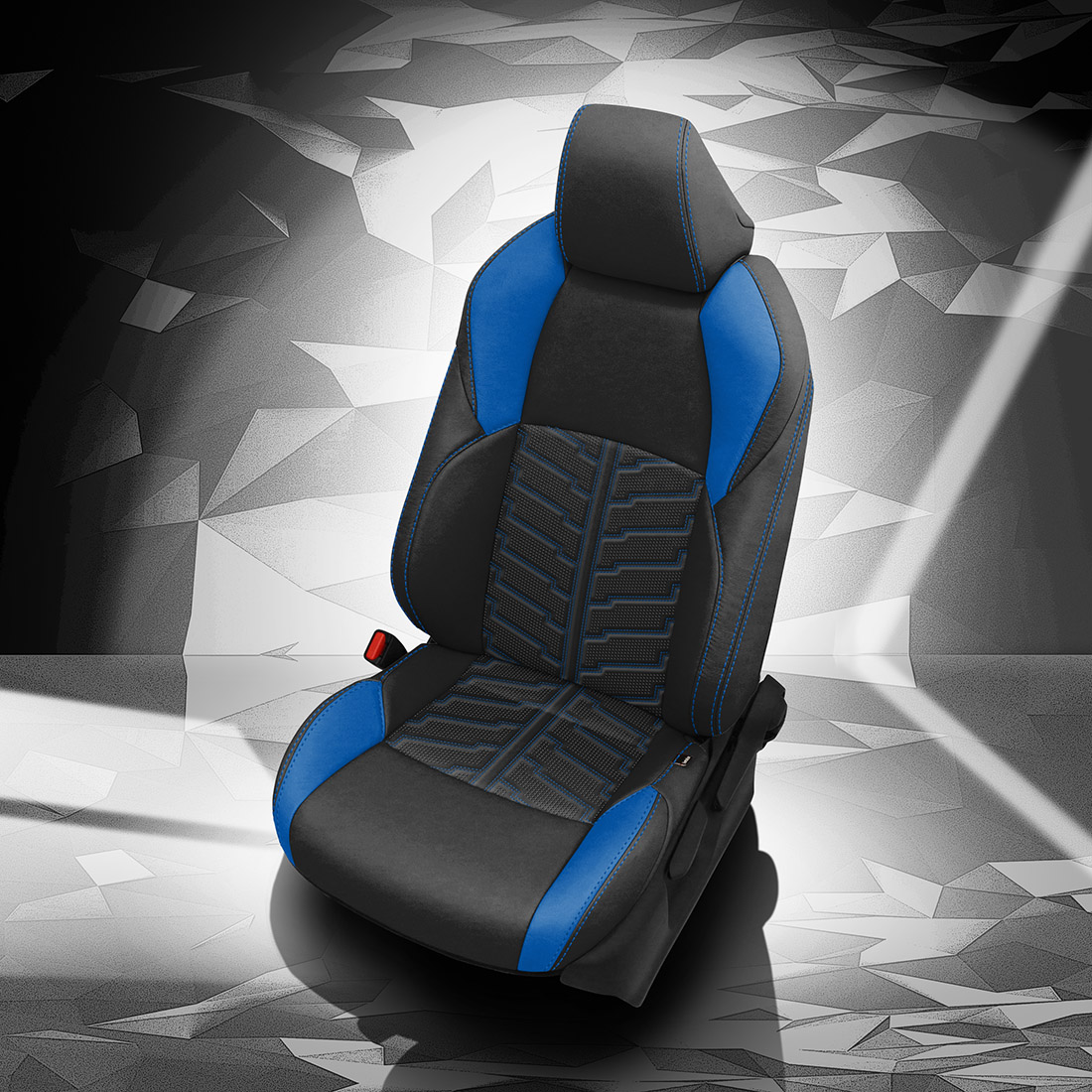 BLACK wrap, BERMUDA (EXOTIC VINYL) Wings, Perf Wings, +BERMUDA contrast all stitch, tek tpi - elektek - inserts, +BERMUDA TekColor