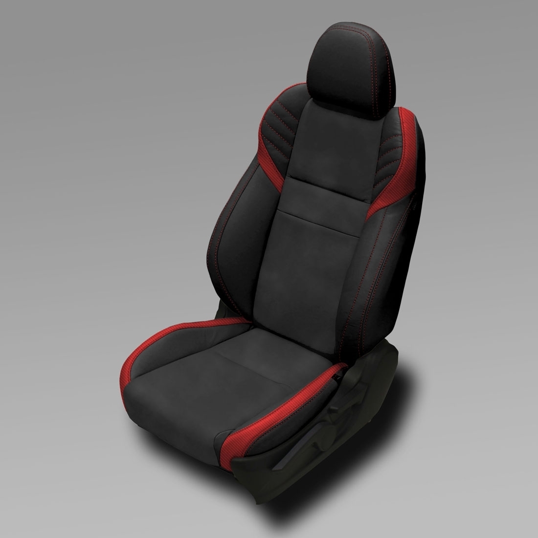 BLACK wrap, C CRIMSON Wings, CARDINAL double stitching
