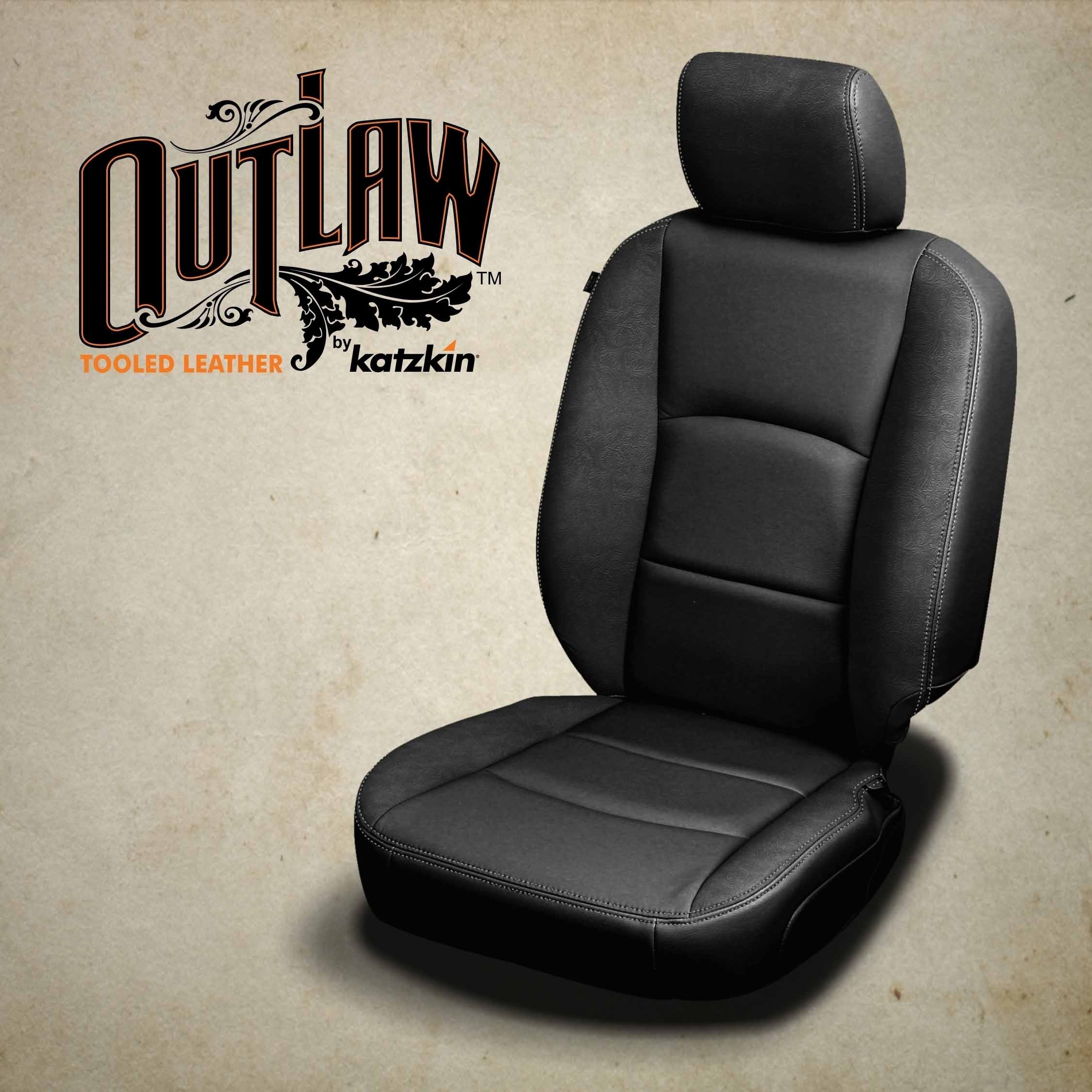 BLACK wrap, OUTLAW BLACK Wings, SILVER double stitching