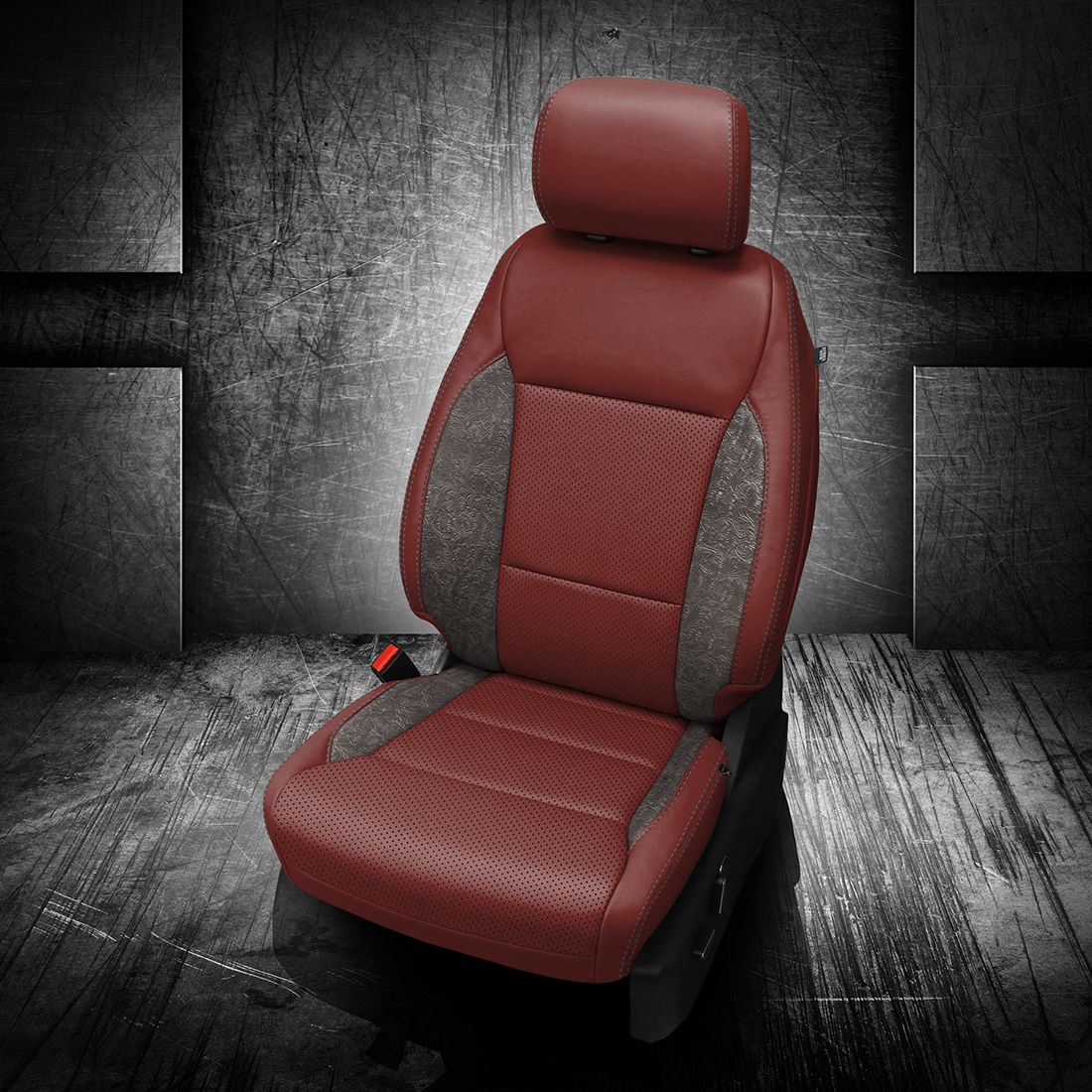 MED RED wrap, MED RED Insert, Perf Combo, STONE contrast all stitch, OUTLAW IRON wings