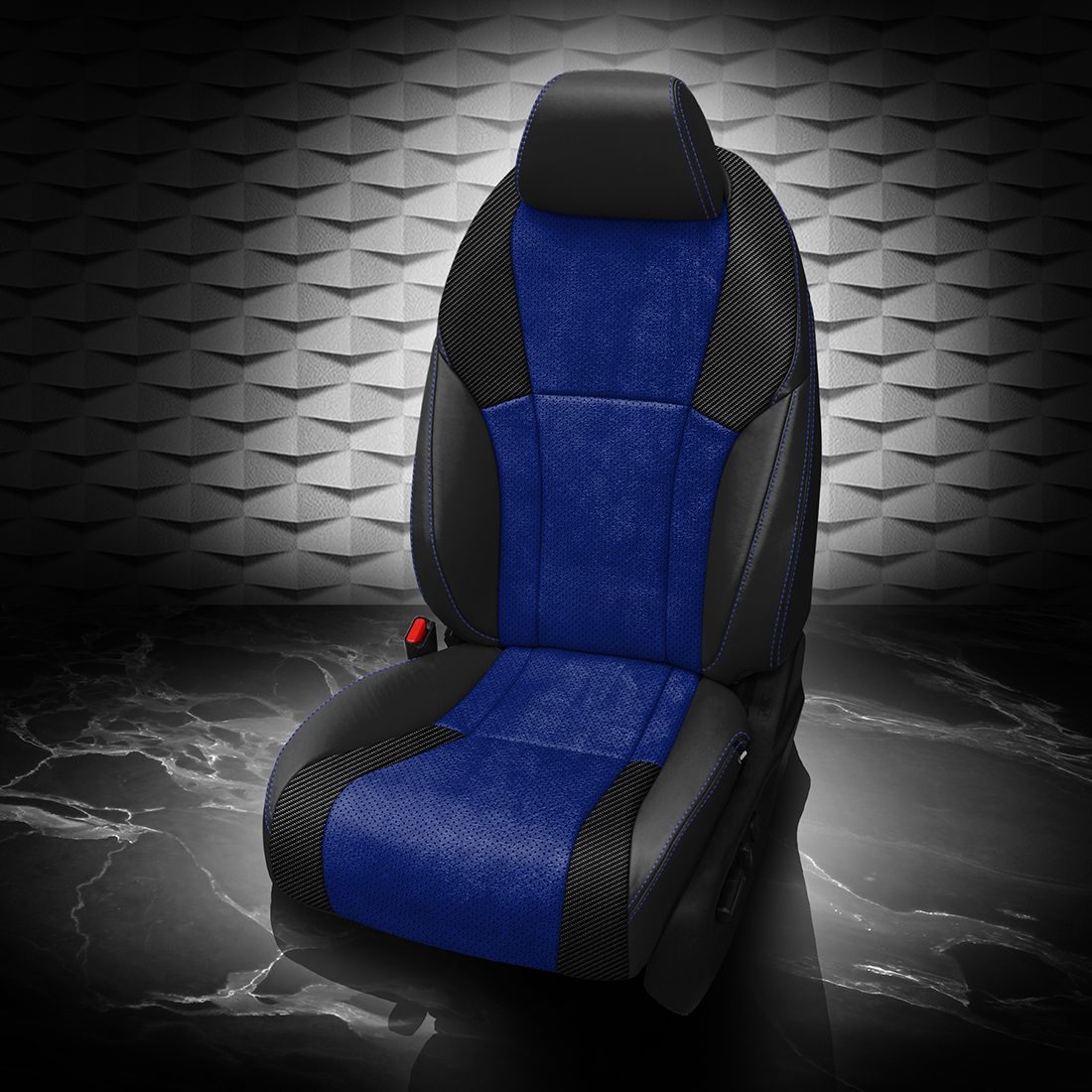 BLACK wrap, ~3037 SAPPHIRE Body, Perf Body, COBALT contrast all stitch, C SHADOW wings