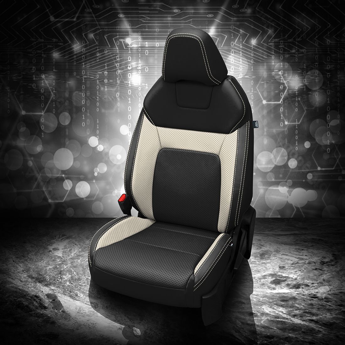 BLACK wrap, PEARL Wings, Perf Combo & Wings, PEARL contrast all stitch