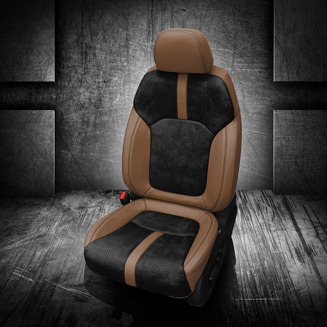 WALNUT wrap, ~3030 RAVEN Body, Perf Body, BLACK contrast all stitch