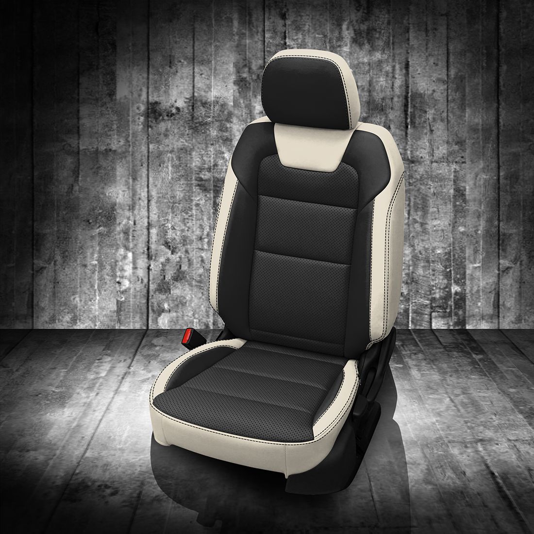 PEARL wrap, BLACK Center, Perf Combo, BLACK contrast all stitch, BLACK wings