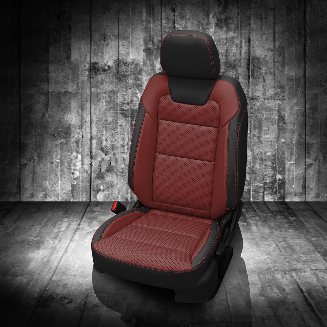 BLACK wrap, MED RED Body, Perf Combo, MED RED contrast all stitch, MED RED wings