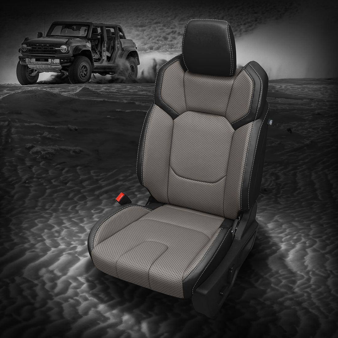 BLACK wrap, ASH Body, Perf Body & Wings, SILVER contrast all stitch, ASH wings