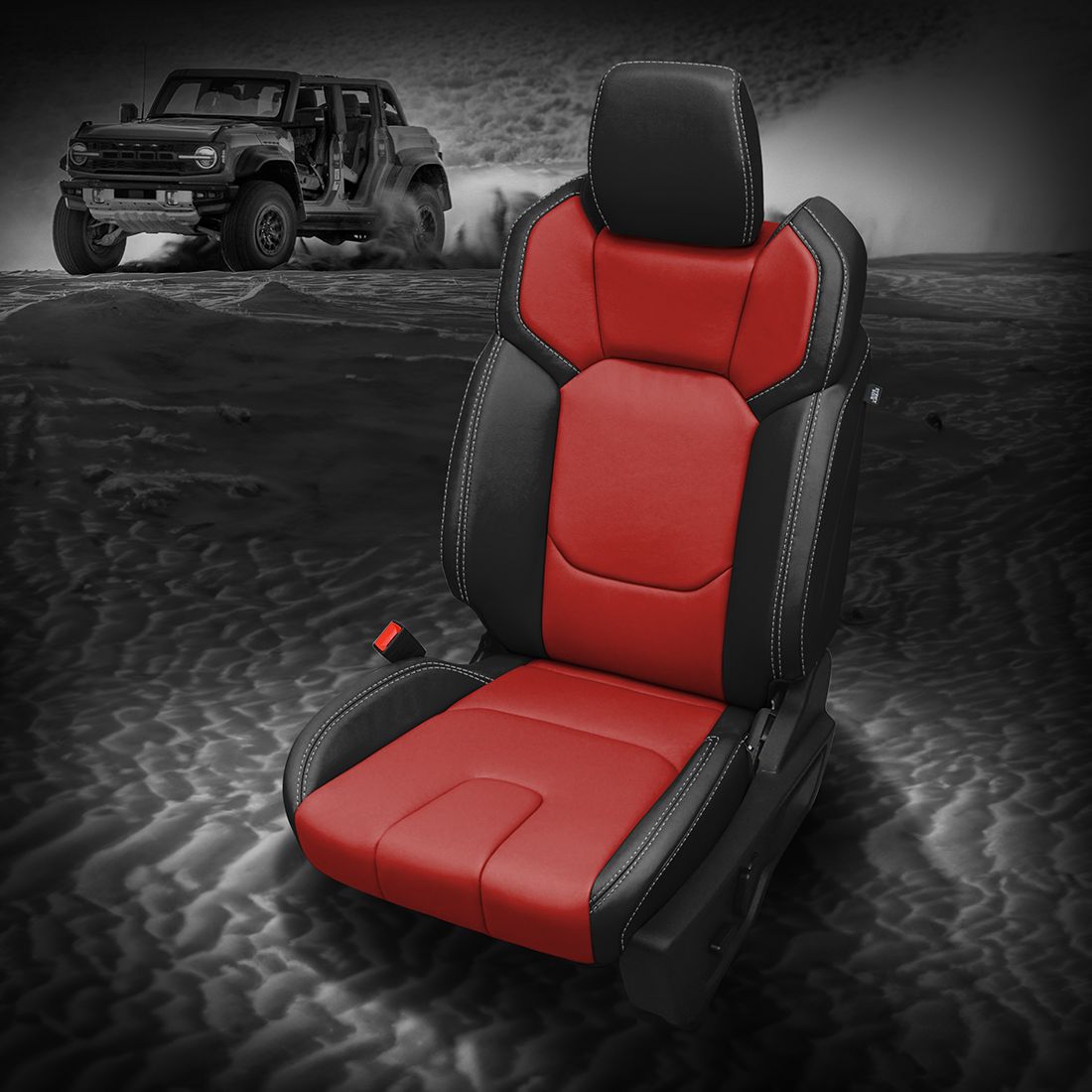 XT Black wrap, XT RED Body, SILVER contrast all stitch
