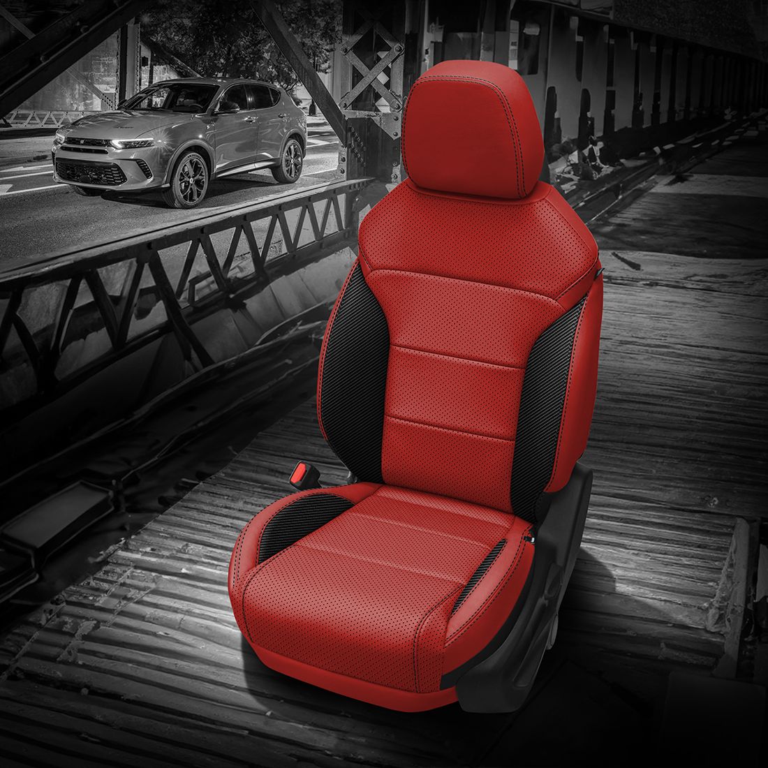 RED wrap, RED Body, Perf Body, BLACK contrast all stitch, C SHADOW wings