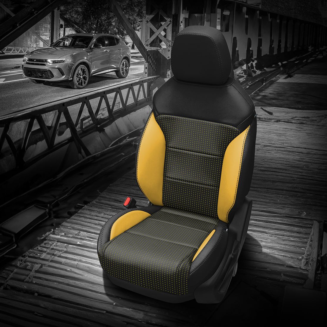 BLACK wrap, BCDA YELLOW Combo, BLACK contrast all stitch, MAIZE wings