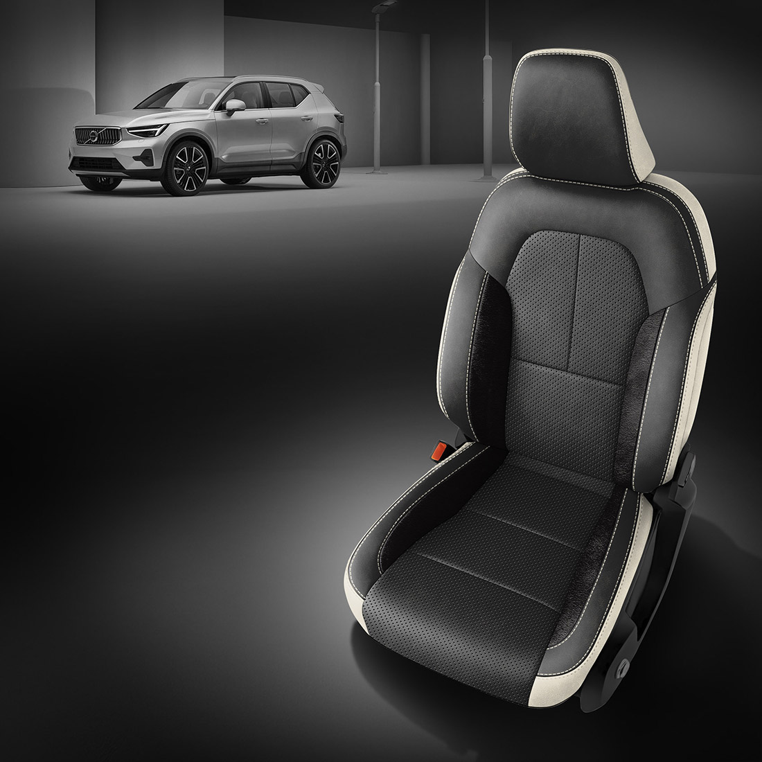 PEARL wrap, BLACK Facing, Perf Combo, PEARL contrast all stitch, ~3030 RAVEN wings