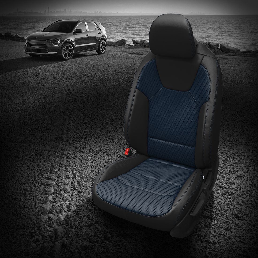 BLACK wrap, ATLANTIC Combo, Perf Combo, ATLANTIC contrast all stitch