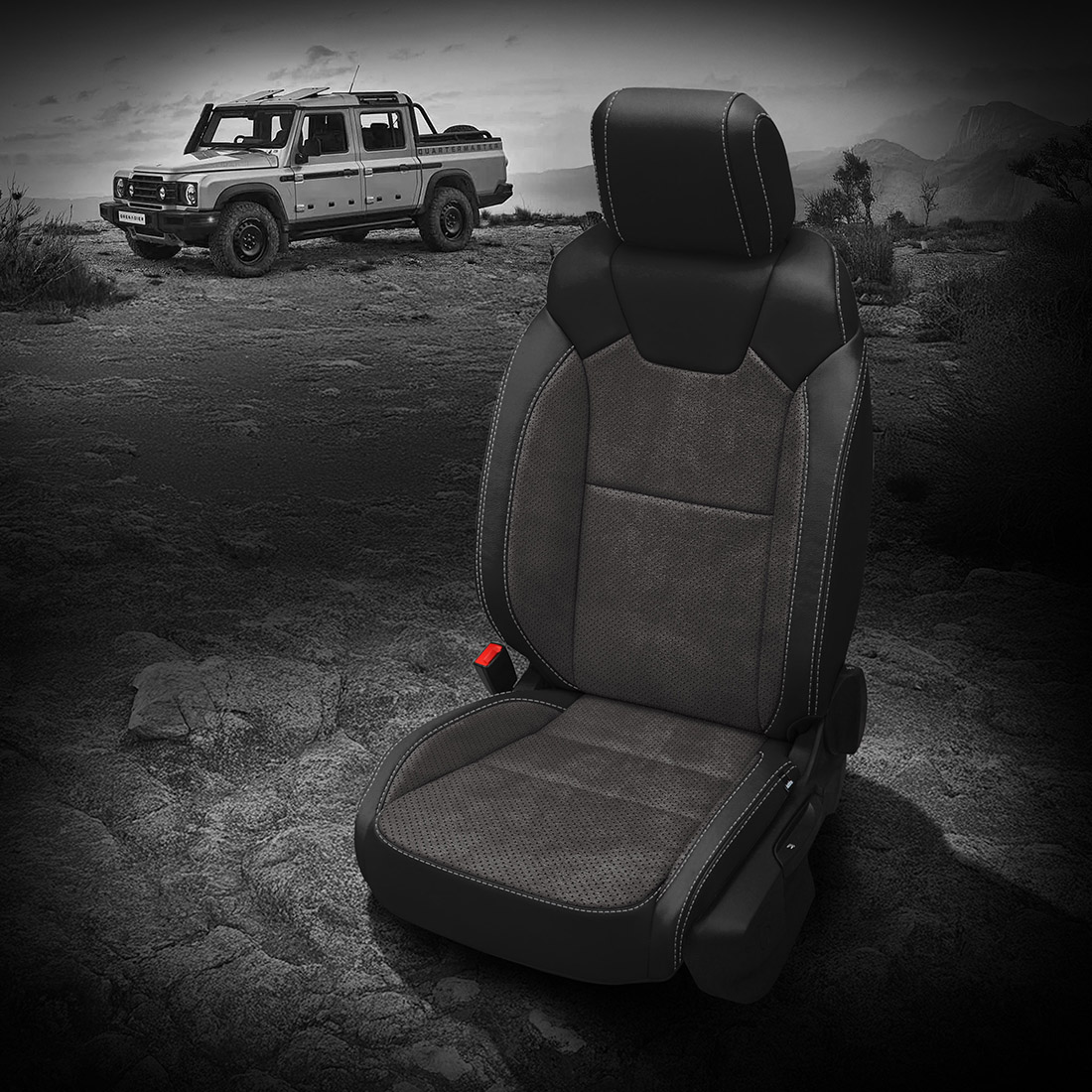 BLACK wrap, ~6929 DARK SLATE Combo, Perf Combo & Wings, SILVER contrast all stitch, ~6929 DARK SLATE wings