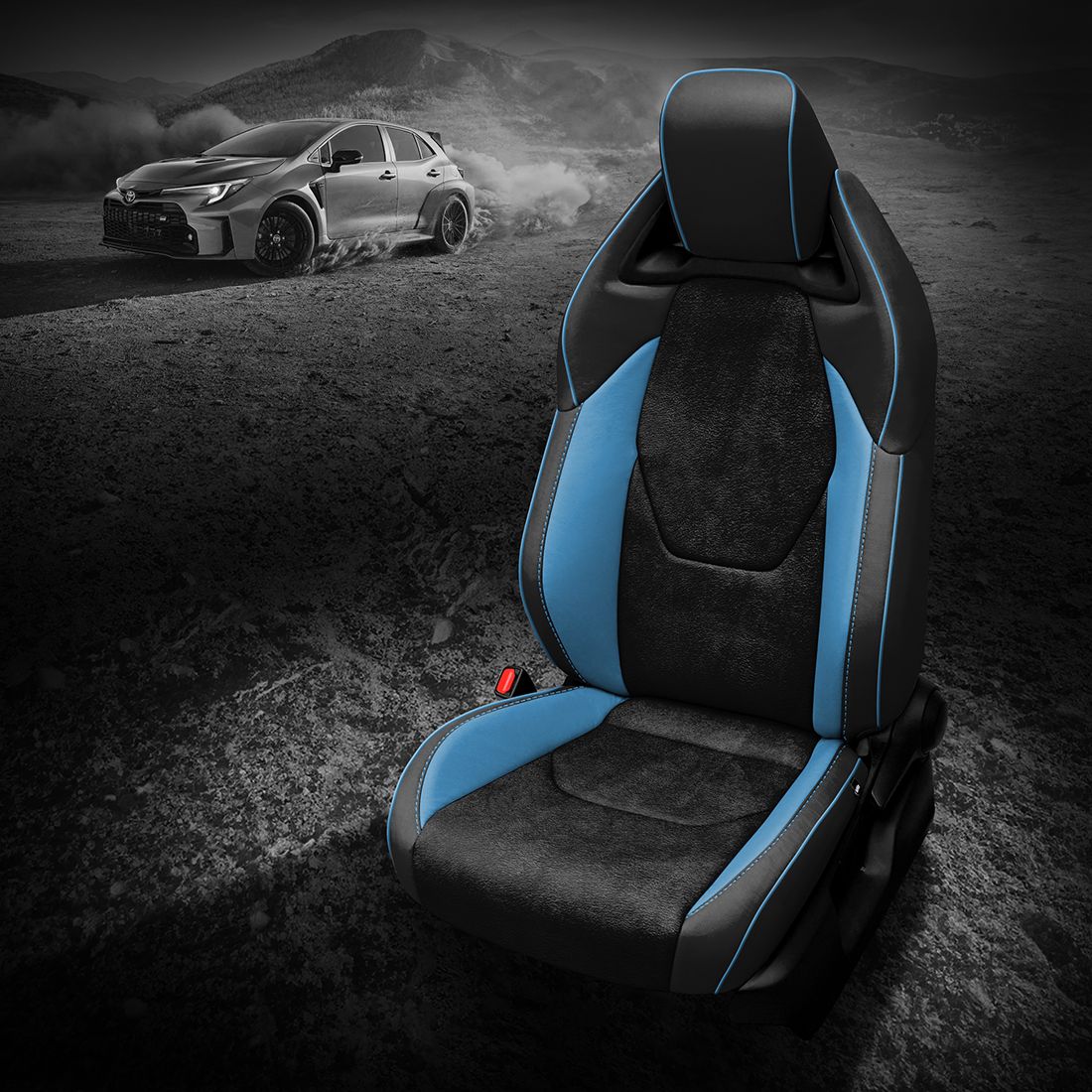 BLACK wrap, ~3030 RAVEN Combo, BAHAMA piping, BAHAMA (EXOTIC VINYL) wings