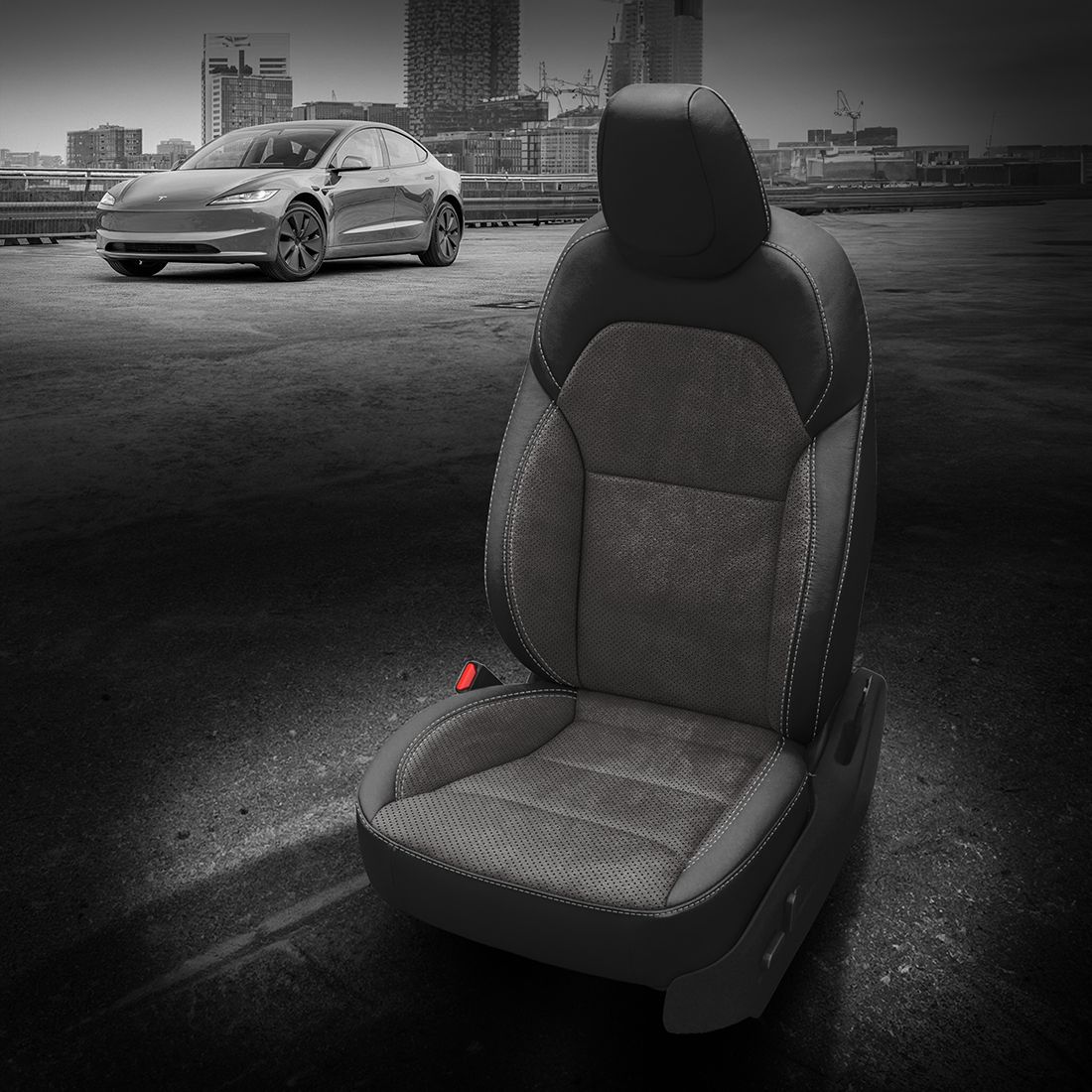 BLACK wrap, ~6929 DARK SLATE Combo, Perf Combo, SILVER contrast all stitch, ~6929 DARK SLATE wings