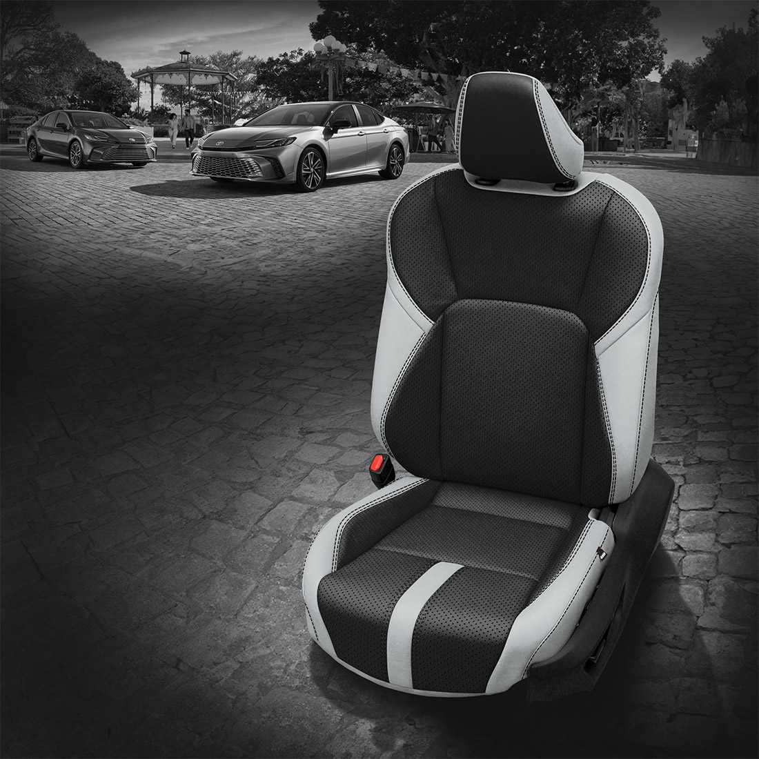 CEMENT wrap, BLACK Center, Perf Body, BLACK contrast all stitch