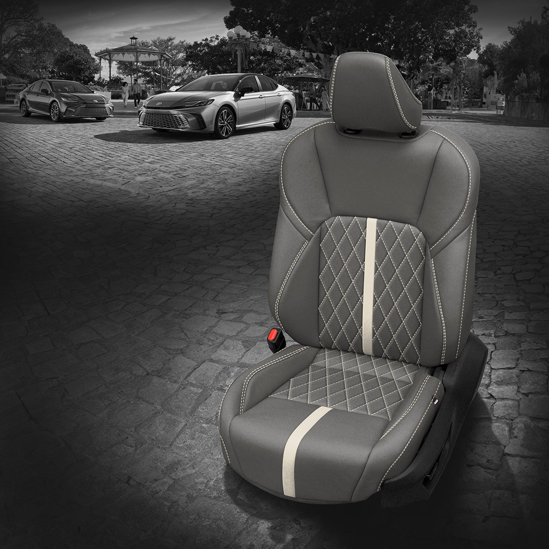 Ice Grey wrap, Pearl wings, Pearl contrast all stitch, TekStitch Diamond Insert Pearl TekColor