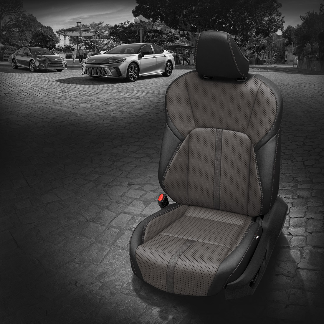 BLACK wrap, LT GREY Body, Perf Body, LT GREY contrast all stitch, ~6929 DARK SLATE wings