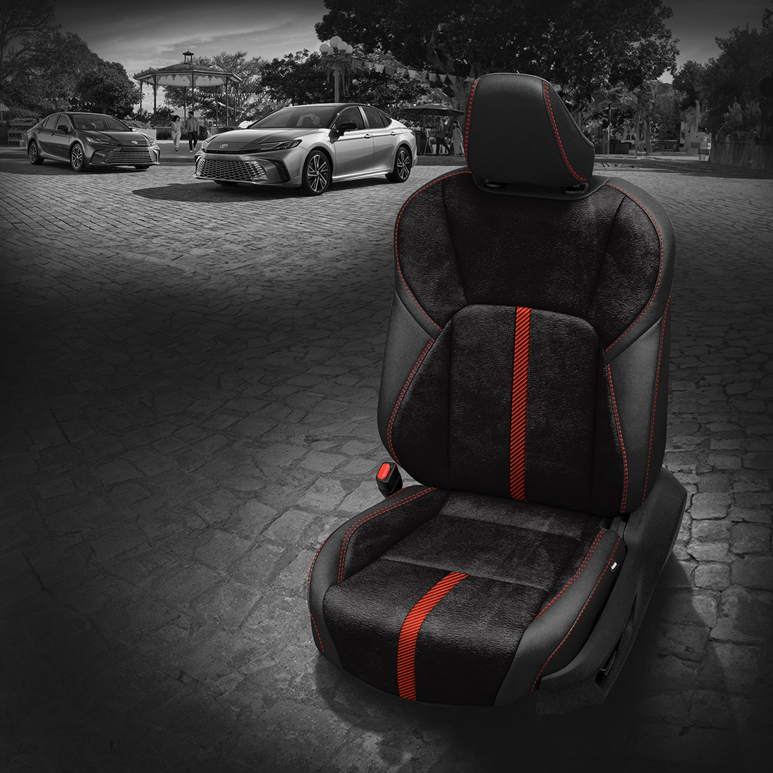 BLACK wrap, ~3030 RAVEN Body, RED contrast all stitch, C CRIMSON wings