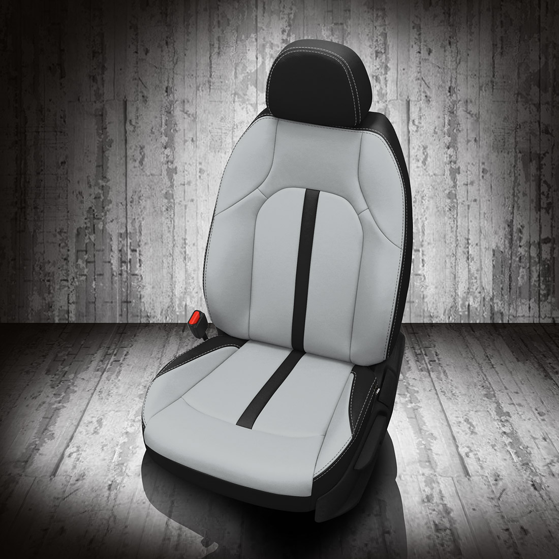 BLACK wrap, CEMENT Body, SILVER contrast all stitch, CEMENT wings