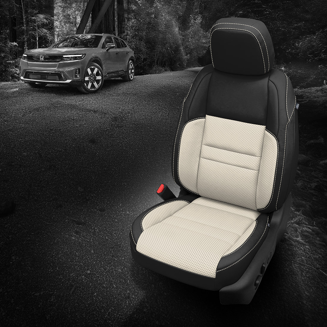 BLACK wrap, PEARL Combo, Perf Combo & Wings, PEARL contrast all stitch, PEARL wings