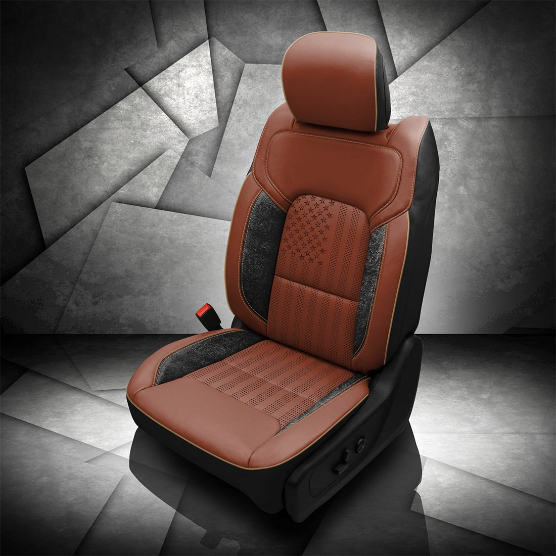 BLACK wrap, COGNAC Facing, BISQUE piping, OUTLAW BLACK wings