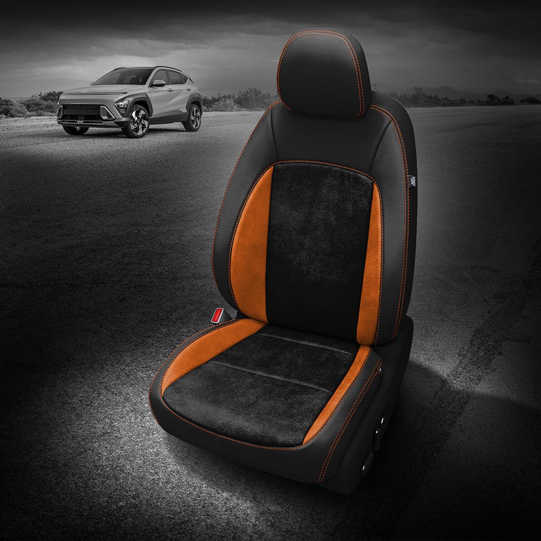 BLACK wrap, ~3030 RAVEN Combo, +CITRUS ORANGE contrast all stitch, ~3032 MANGO wings