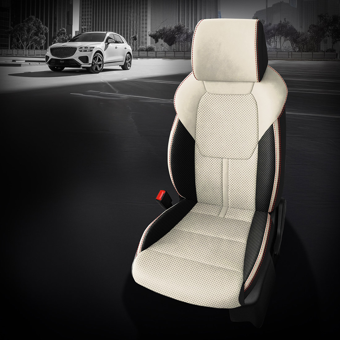 BLACK wrap, PEARL Facing, Perf Combo, RED contrast all stitch, C SHADOW wings