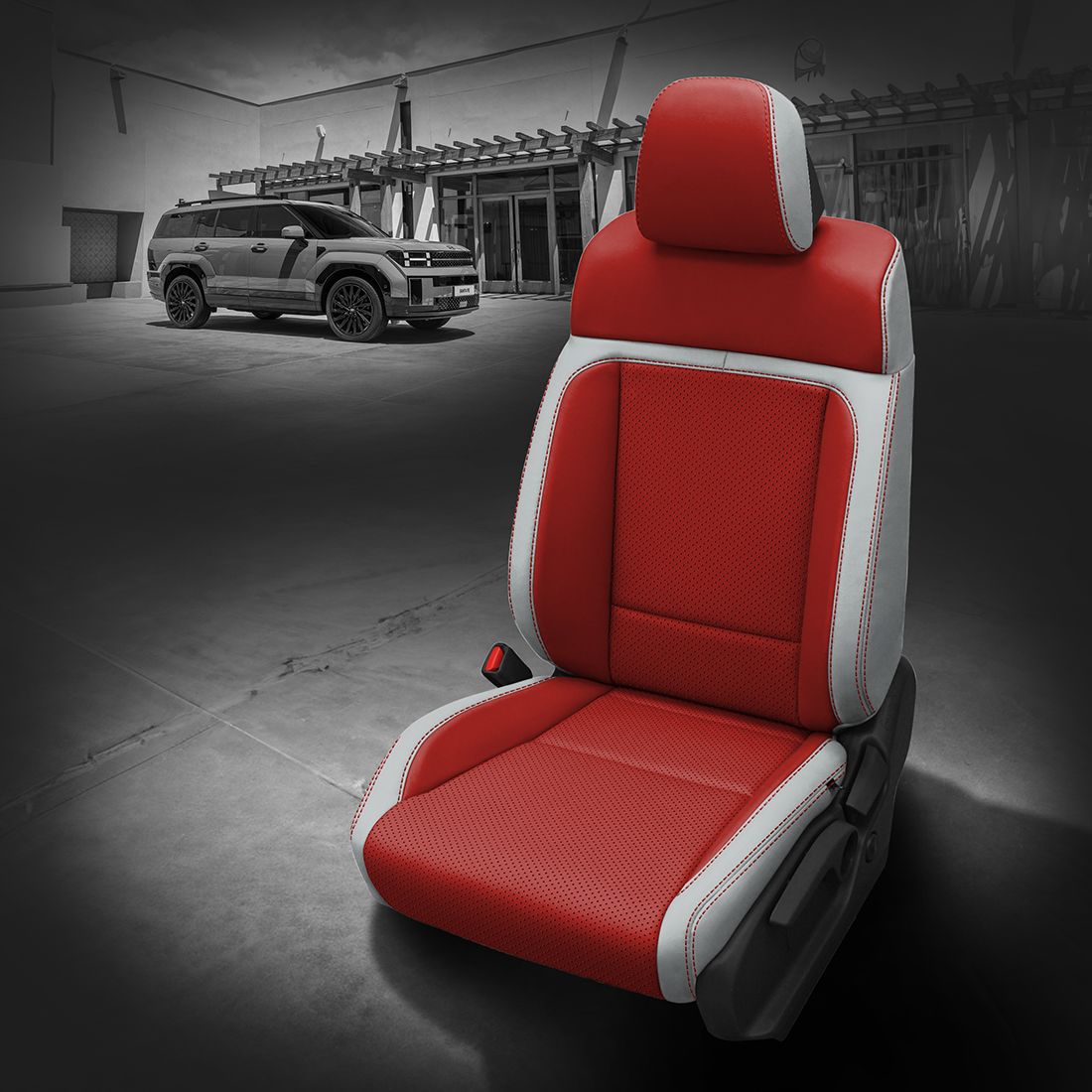 CEMENT wrap, RED Center, Perf Combo, RED contrast all stitch, RED wings