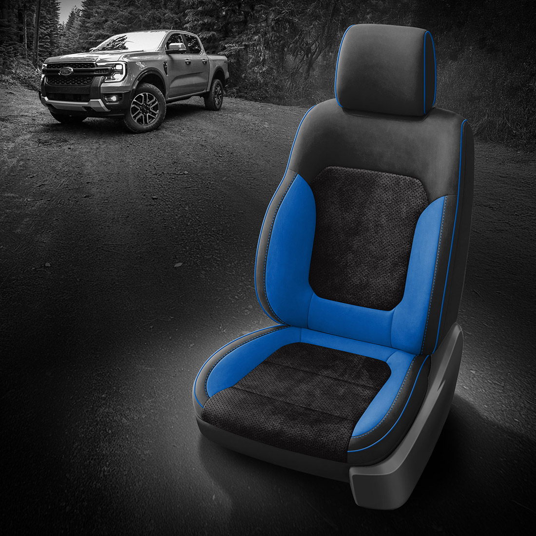 BLACK wrap, ~3030 RAVEN Combo, Perf Combo, BERMUDA piping, BERMUDA (EXOTIC VINYL) wings