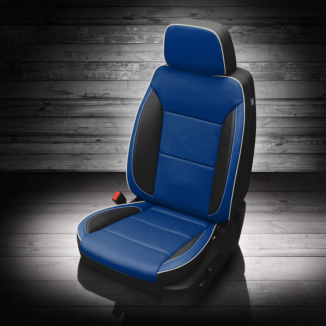 BLACK wrap, ADMIRAL BLUE Facing, Perf Body, PEARL piping, BLACK wings