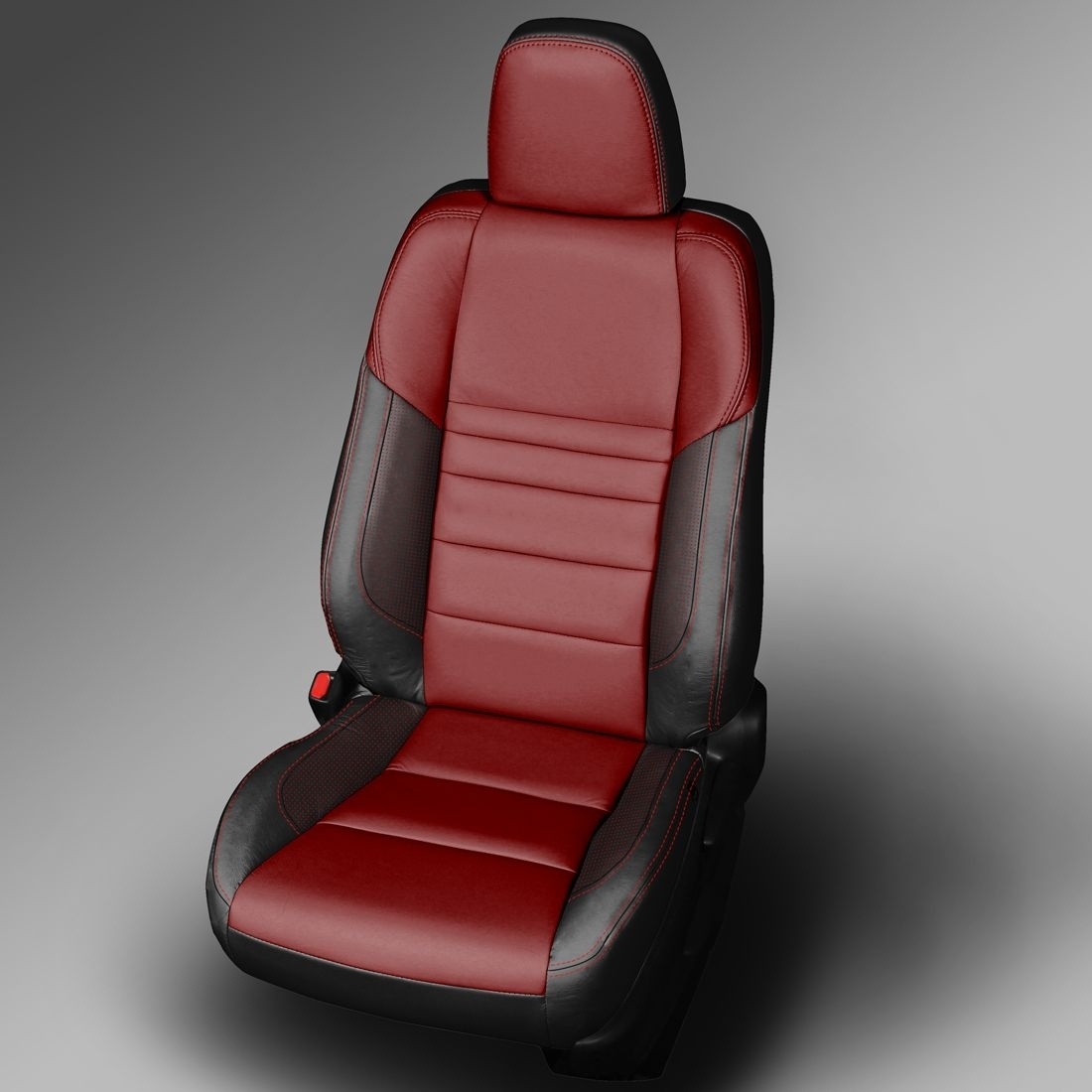 BLACK wrap, CARDINAL Center, CARDINAL double stitching, BCDA RED wings