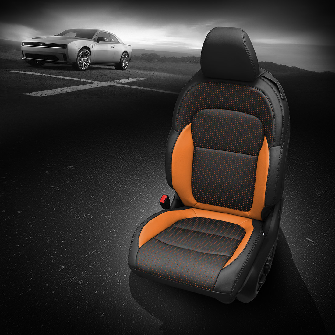 BLACK wrap, BCDA ORANGE Body, +BLACK contrast all stitch, ORANGE wings