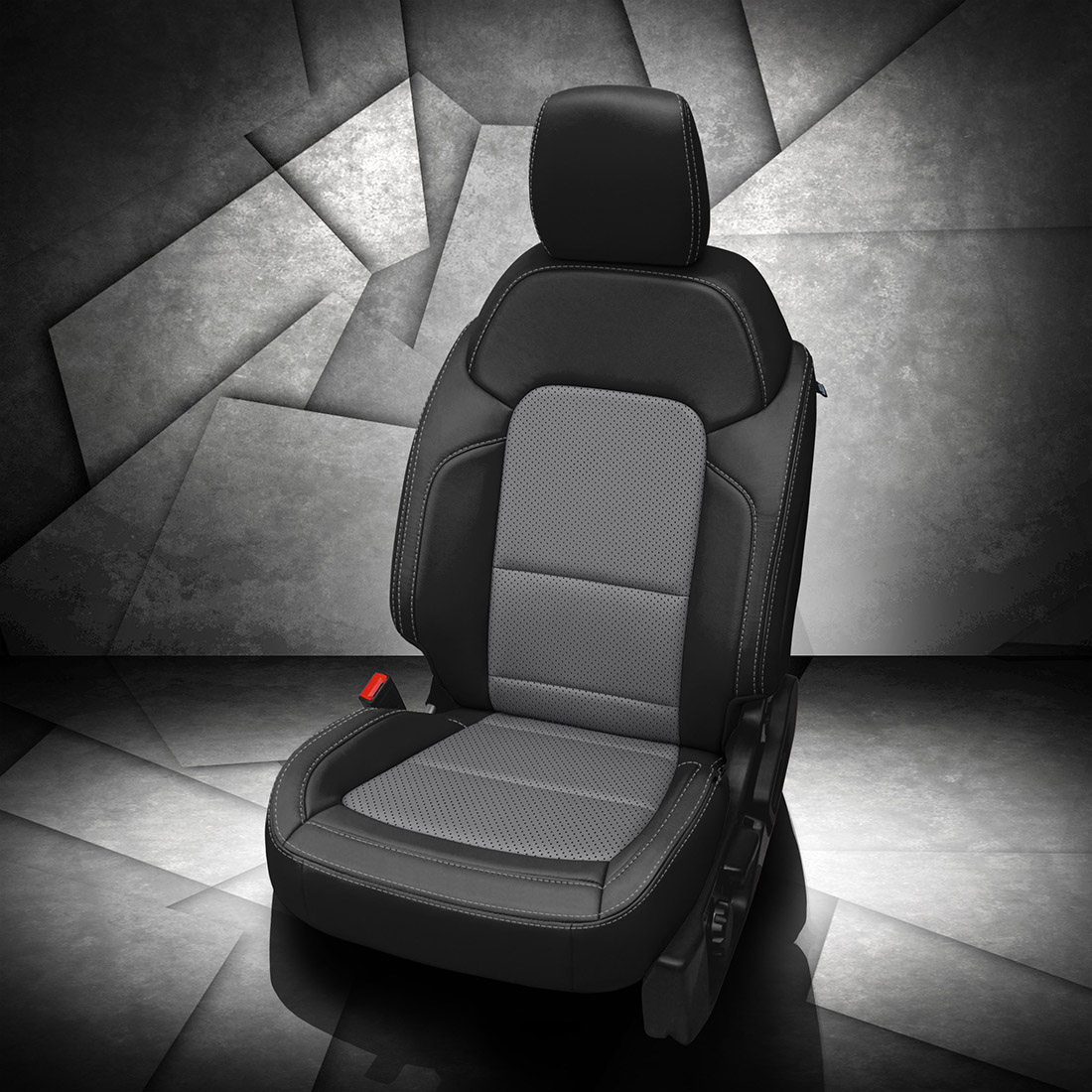 BLACK wrap, LUNAR GREY Insert, Perf Inserts, LUNAR GREY contrast all stitch