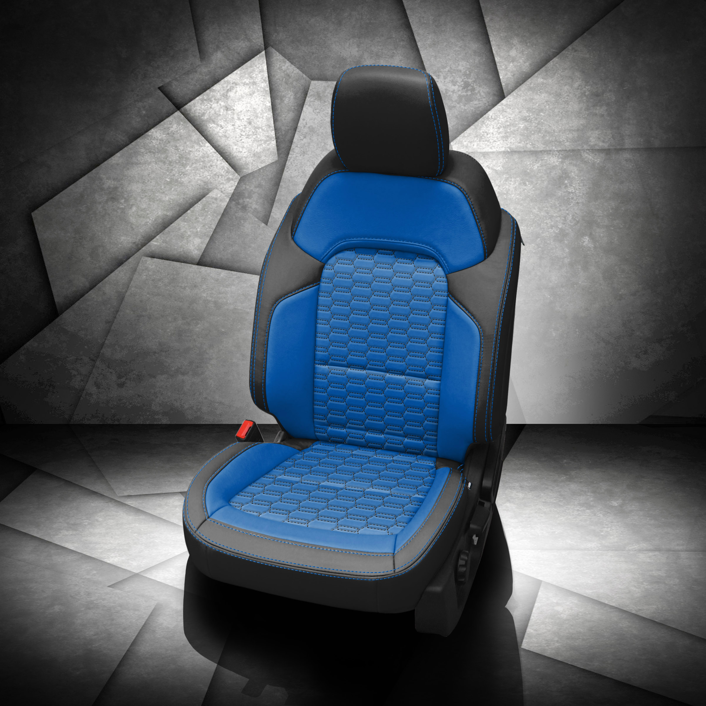 BLACK wrap, BERMUDA (EXOTIC VINYL) Body, +BERMUDA contrast all stitch, BERMUDA (EXOTIC VINYL) wings, Tek Stitch DOUBLE HEX INSERTS, BLACK TekColor