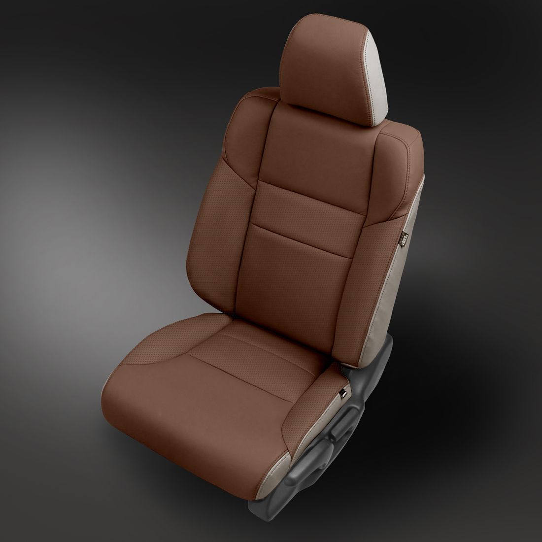 BEACH wrap, MAHOGANY Facing, Perf Inserts & Wings, MAHOGANY double stitching